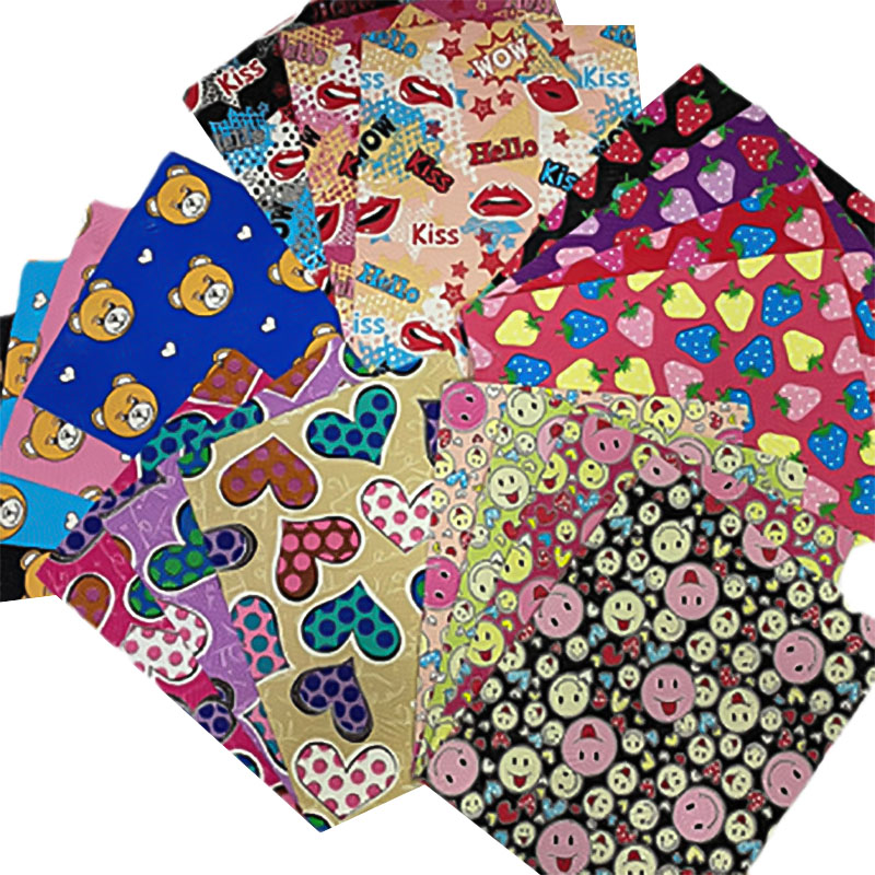 چرم مصنوعی چاپی رنگارنگ برای کیف